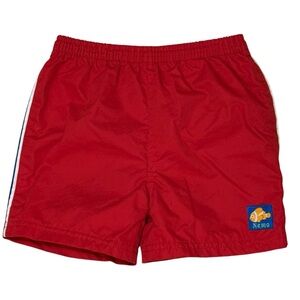 Vintage Y2K Disney Pixar Finding Nemo Boys Swim Trunks Red Shorts 3T